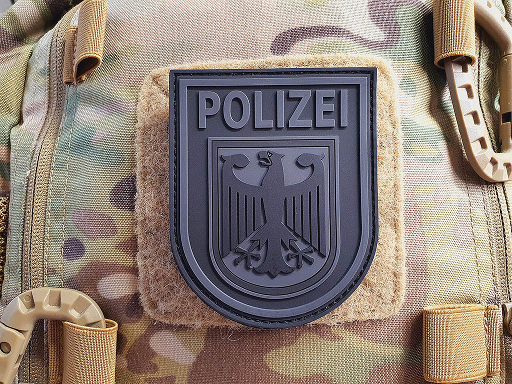 Ärmelabzeichen - Bundespolizei - Patch, Blackops / 3D Rubber Patch