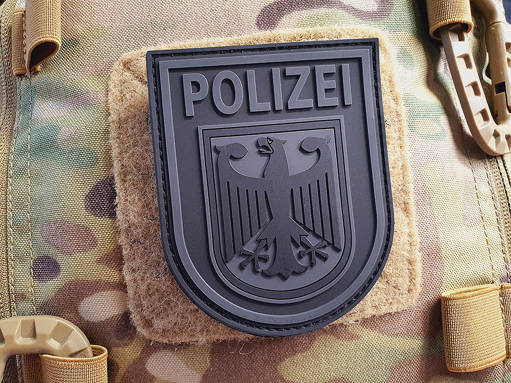 Ärmelabzeichen - Bundespolizei - Patch, Blackops / 3D Rubber Patch