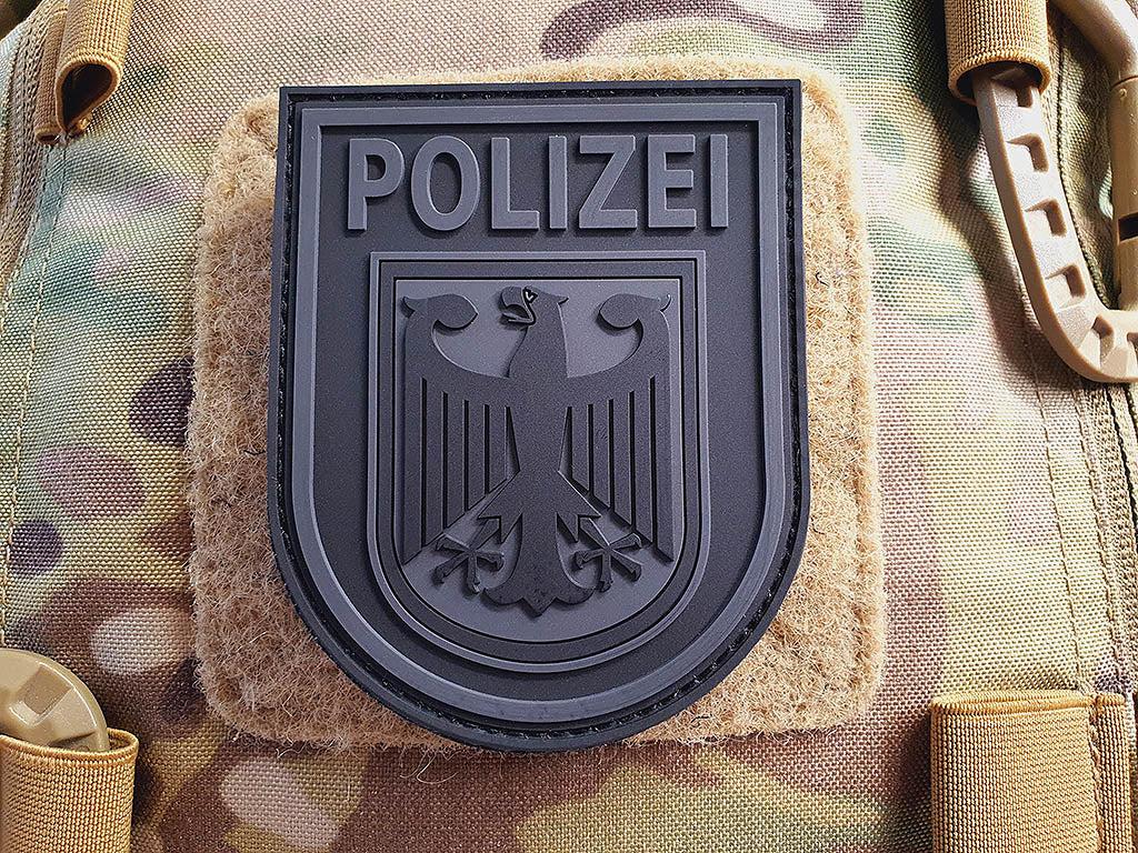 Ärmelabzeichen - Bundespolizei - Patch, Blackops / 3D Rubber Patch