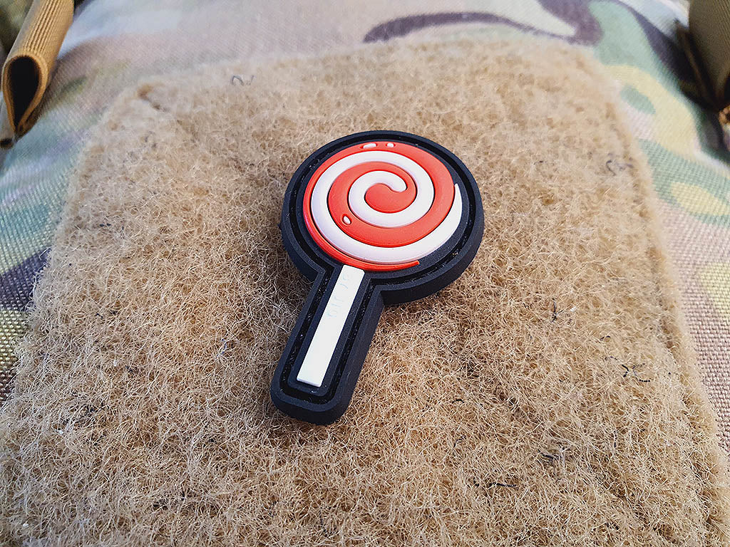 Patch micro Lollipop, en couleur, patch en caoutchouc 3D