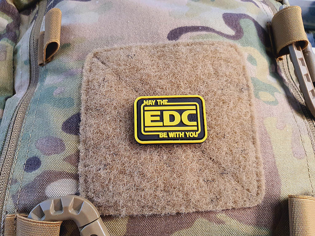 EDC Every Day Carry micro Patch, fullcolor, 3D Rubber Patch