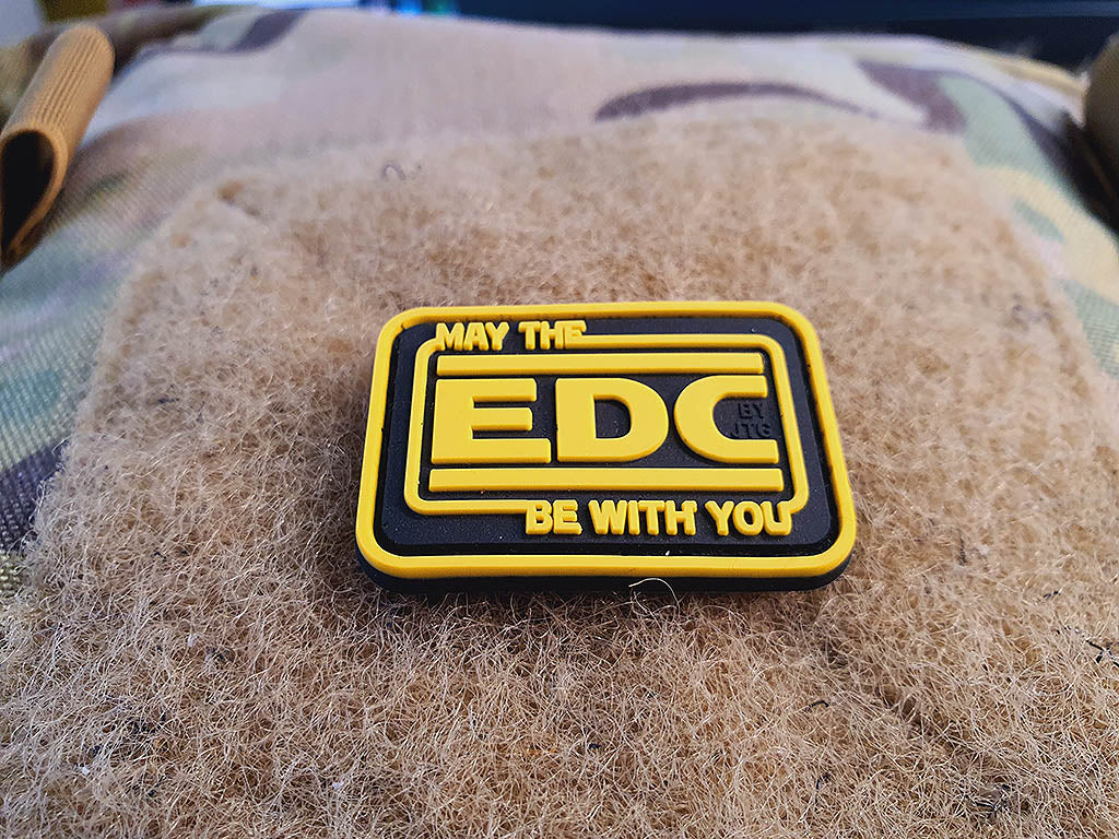 EDC Every Day Carry micro Patch, fullcolor, 3D Rubber Patch