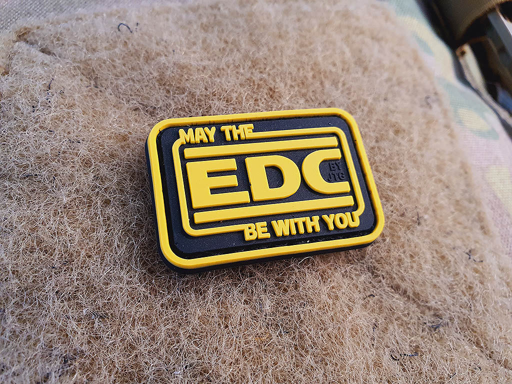 EDC Every Day Carry micro Patch, fullcolor, 3D Rubber Patch