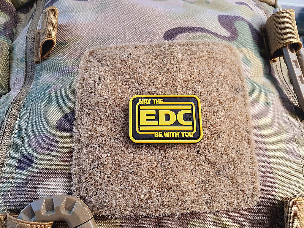 EDC Every Day Carry micro Patch, fullcolor, 3D Rubber Patch