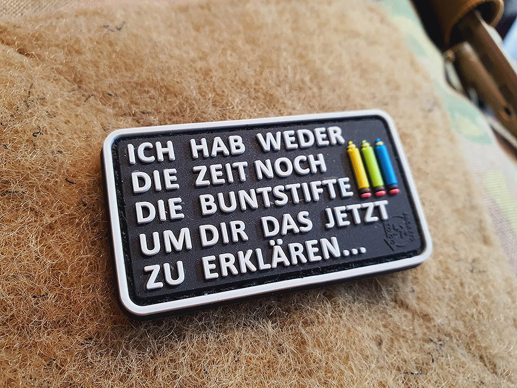 Buntstifte Patch small, fullcolor, 3D Rubber Patch - Patch Snatched