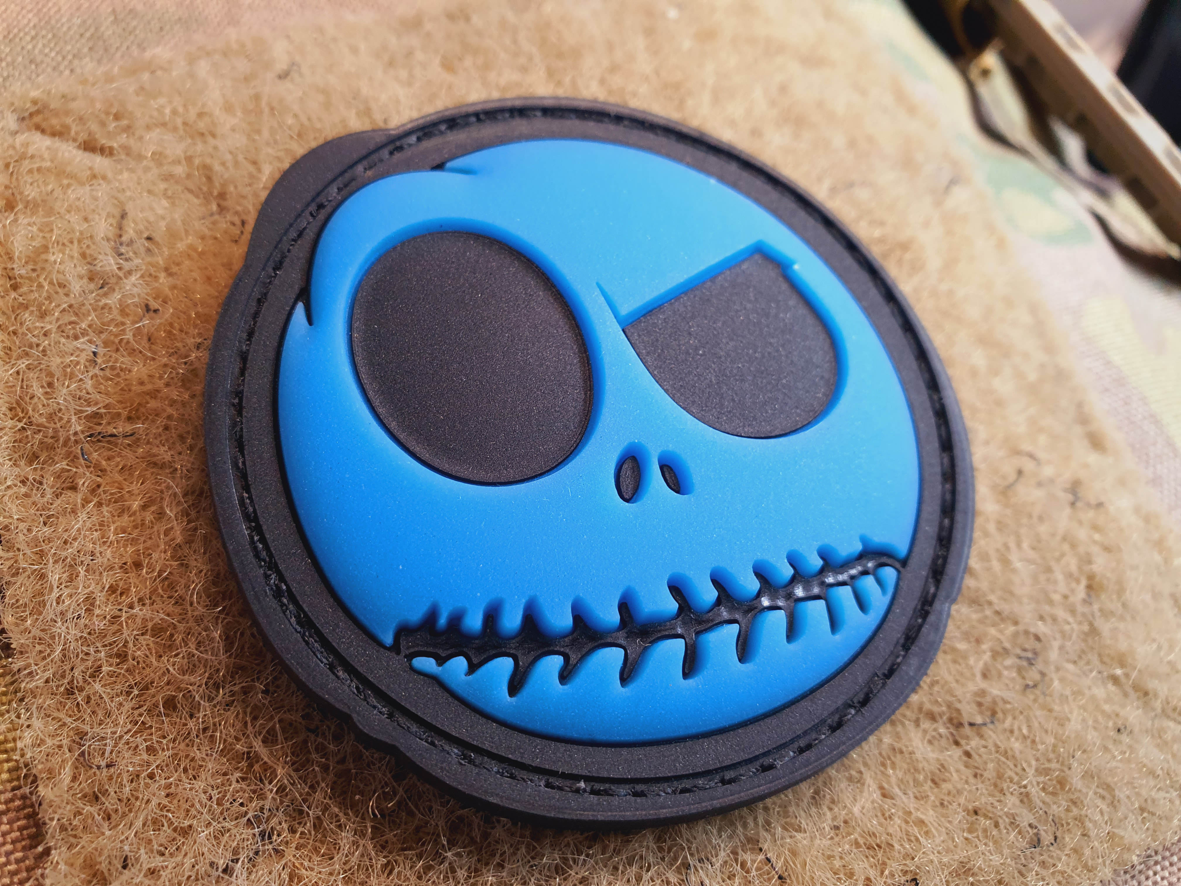 Big Nightmare Smile, Patch, blue gid (blue glow in the dark), 3D Rubber Patch