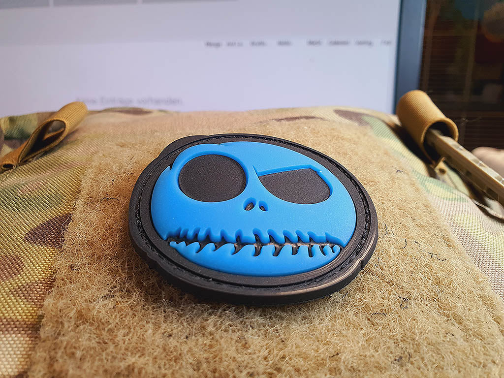 Big Nightmare Smile, Patch, blue gid (blue glow in the dark), 3D Rubber Patch