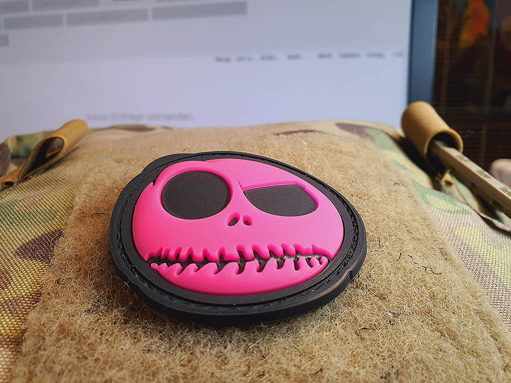 Big Nightmare Smile, Patch, rosa Gid (leuchtet im Dunkeln) / 3D Rubber Patch