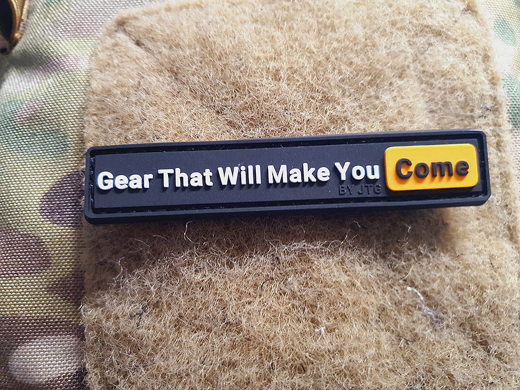 Gear That Will Make You happy Patch, fullcolor, 3D Rubber Patch