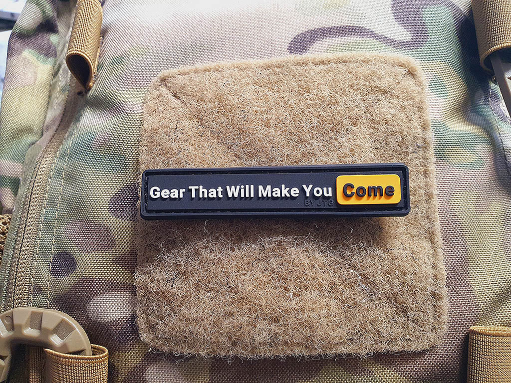 Gear That Will Make You happy Patch, fullcolor, 3D Rubber Patch