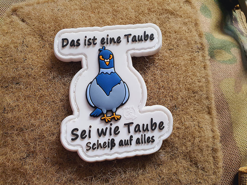 Sei wie Taube Patch, fullcolor, 3D Rubber Patch