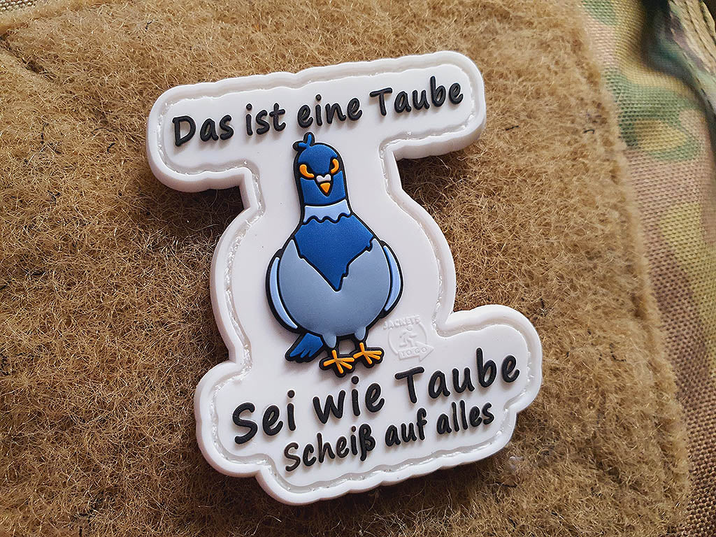 Sei wie Taube Patch, fullcolor, 3D Rubber Patch