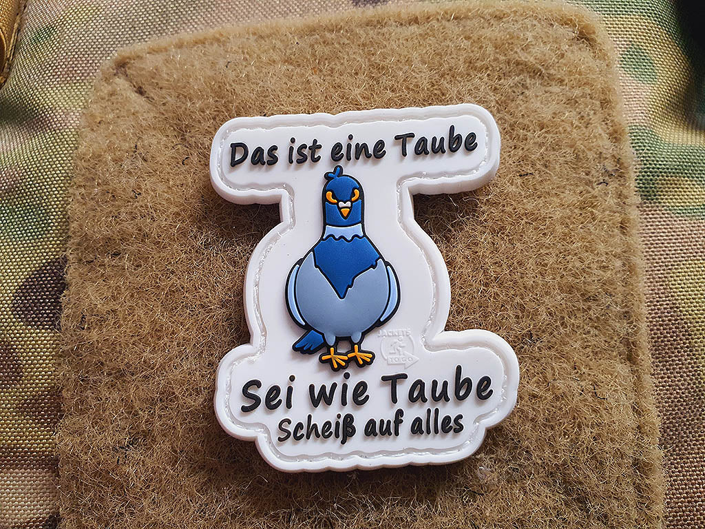 Sei wie Taube Patch, fullcolor, 3D Rubber Patch