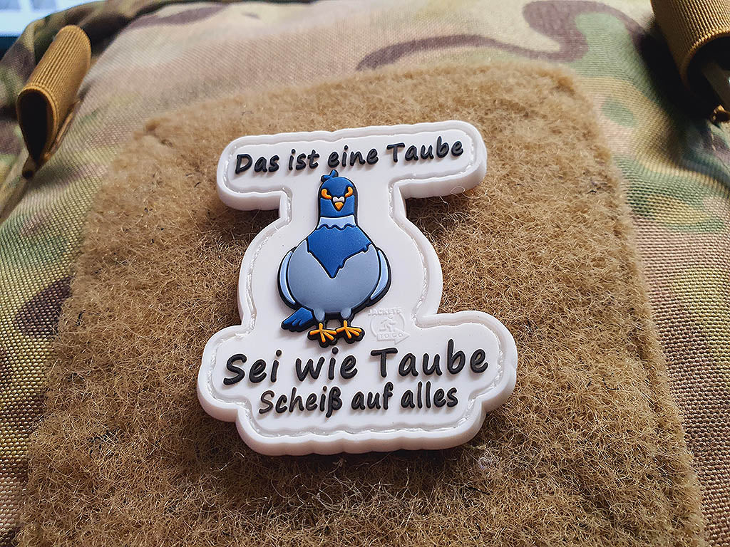 Sei wie Taube Patch, fullcolor, 3D Rubber Patch