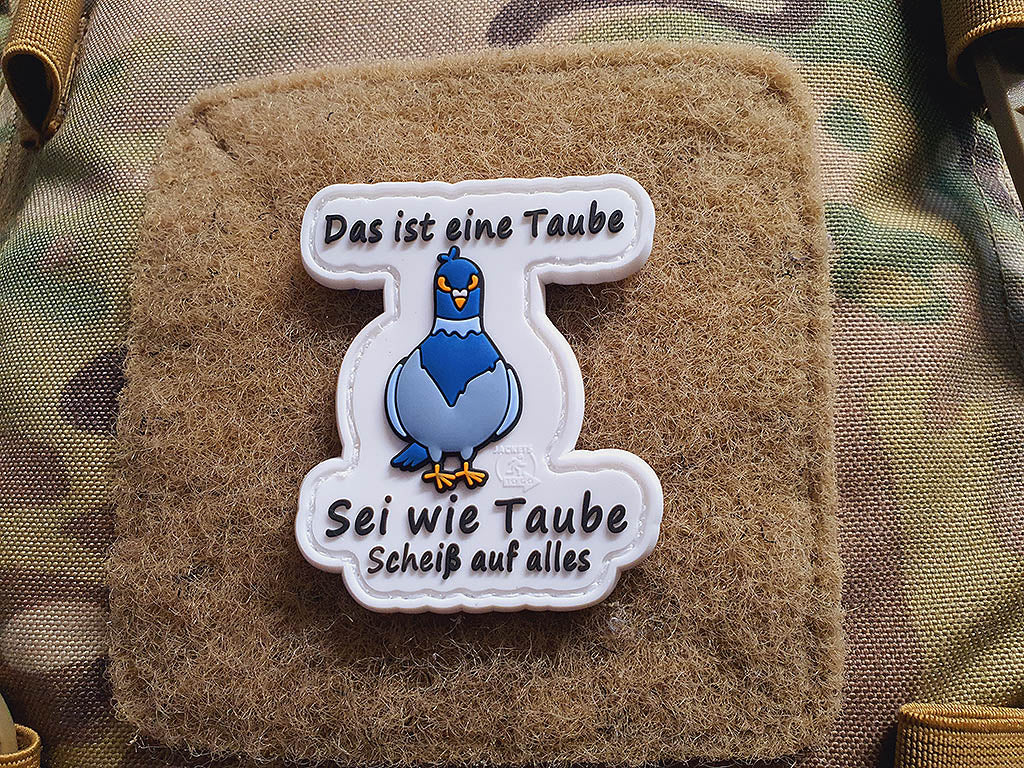 Sei wie Taube Patch, fullcolor, 3D Rubber Patch