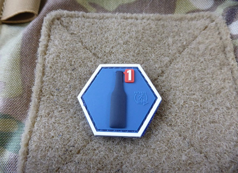 BEER REQUEST Hexagon Patch,3D Rubber Patch, HexPatch
