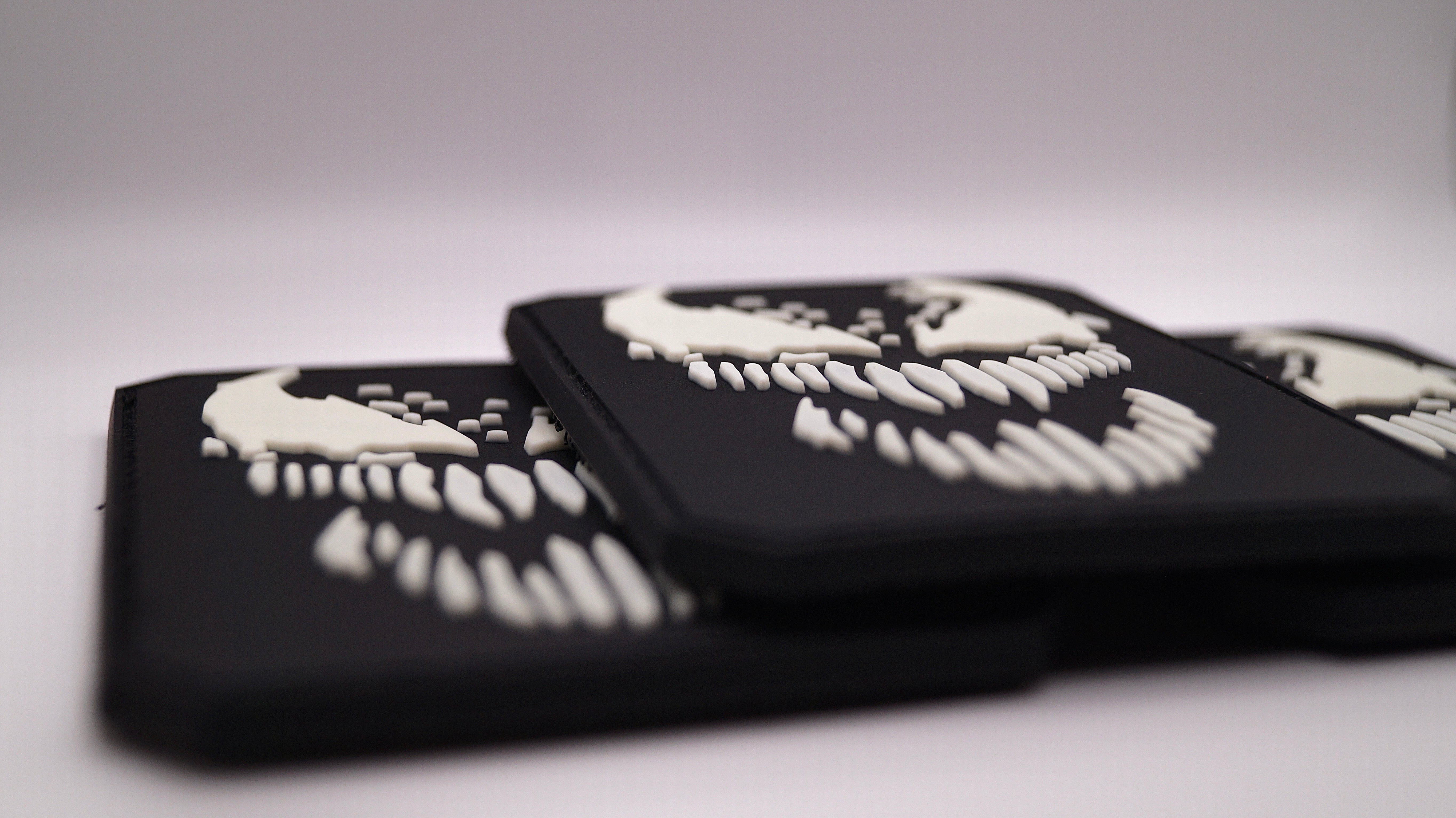 Alien 3D Rubber Patch Nachtleuchtend (GID) – Glow in the Dark Klett-Patch - Patch Snatched