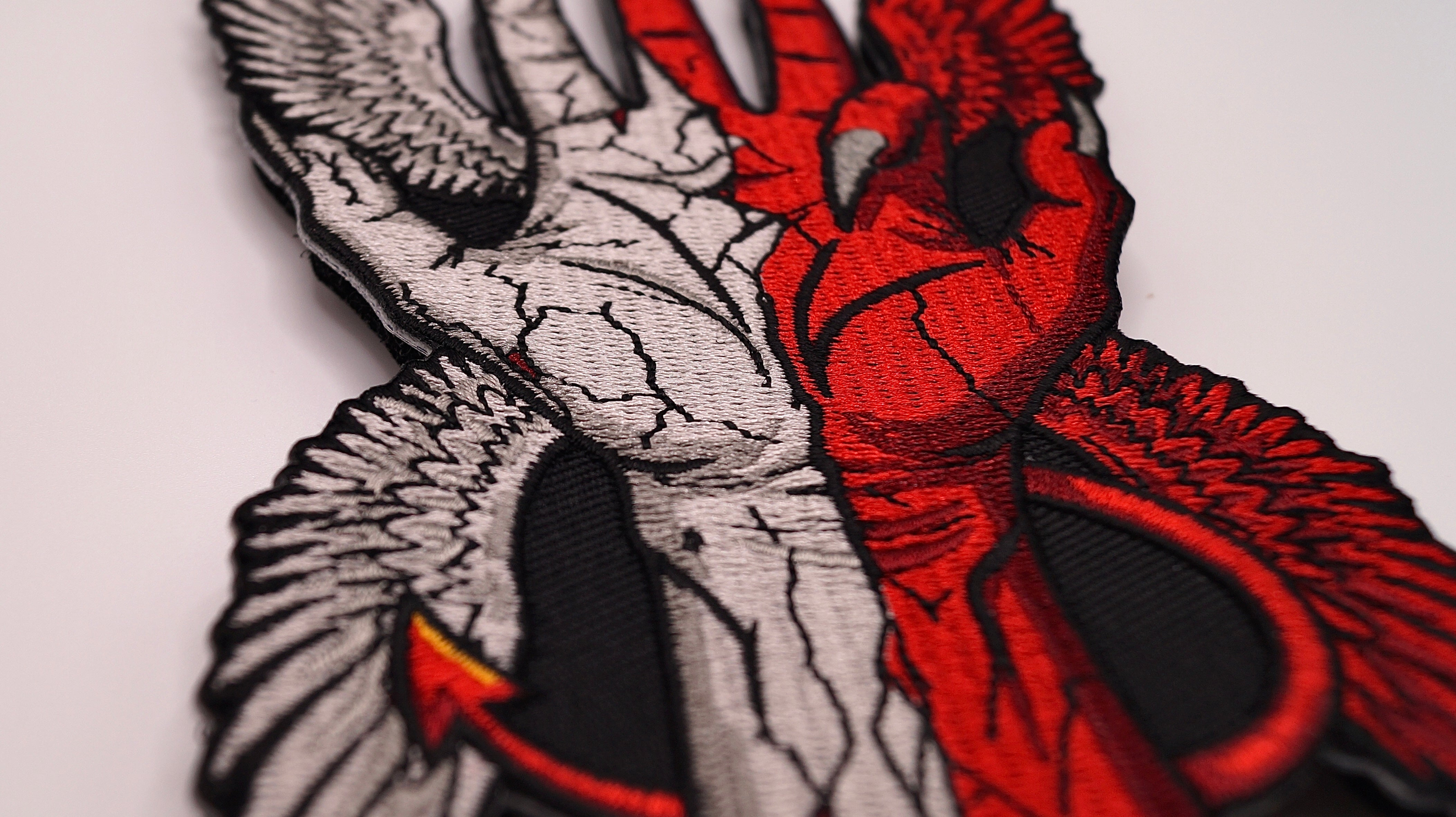 Angel & Devil Hand Embroidered Patch Fullcolor – Limited Edition - Patch Snatched