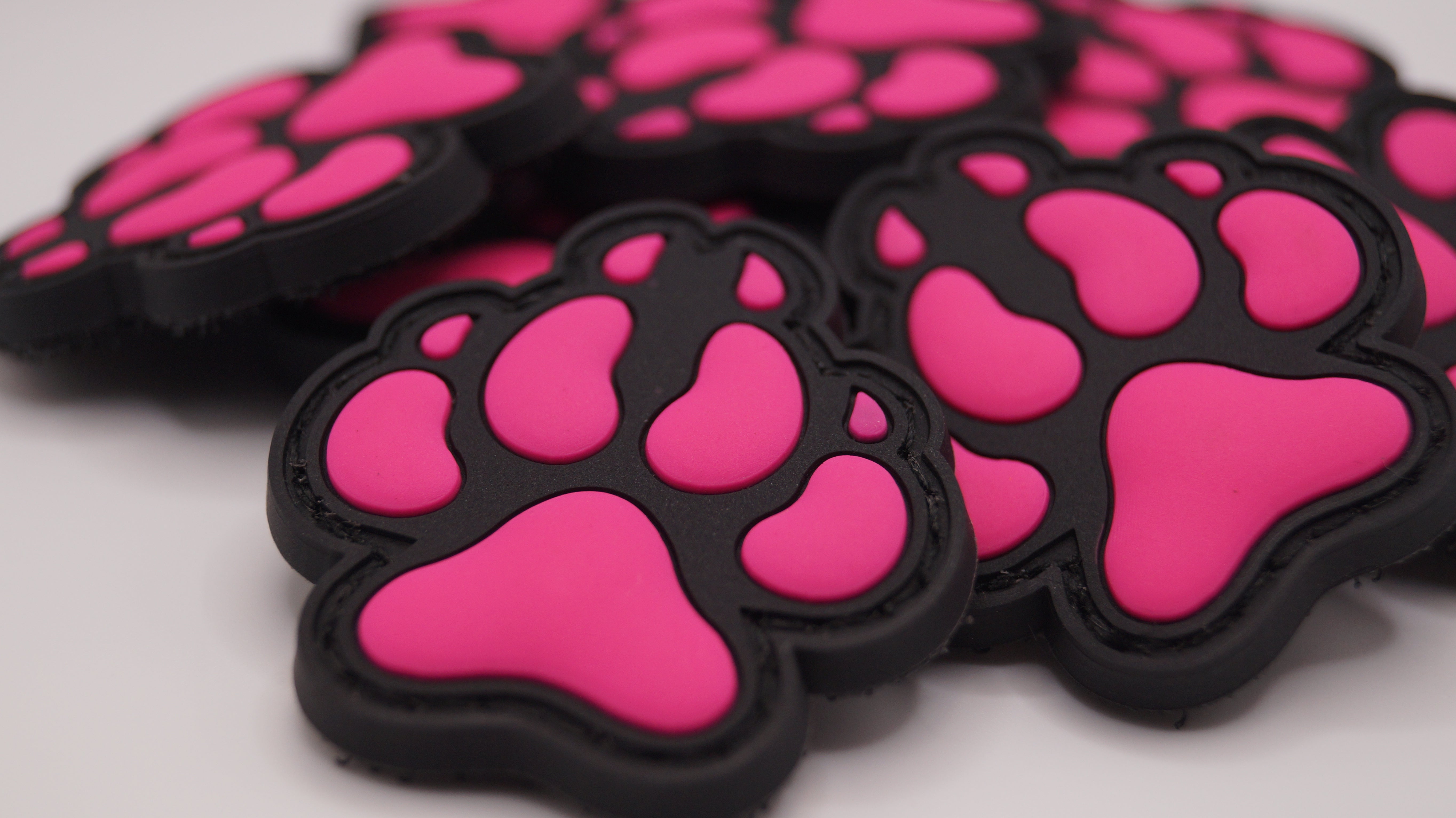 DogPaw 3D Rubberpatch Rosa