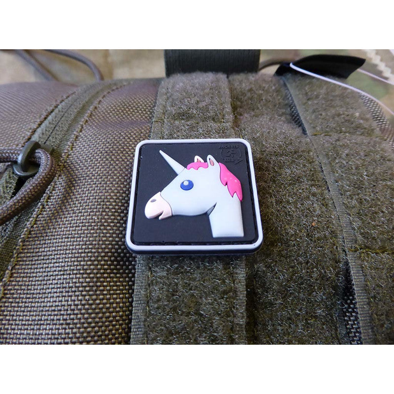 Einhorn Unicorn Patch, fullcolor, 3D Rubber Patch