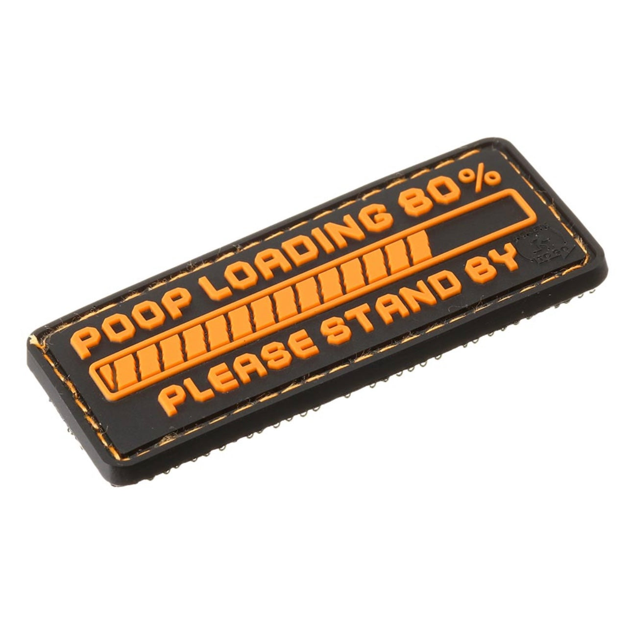 Poop loading orange-schwarz / 3D Rubber Patch