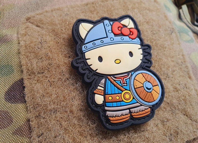Viking Katmaid Patch, fullcolor, 3D Rubber Patch