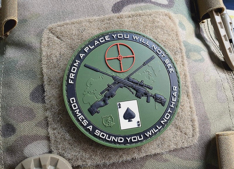 Sniper Patch, forest, 3D Rubber Patch