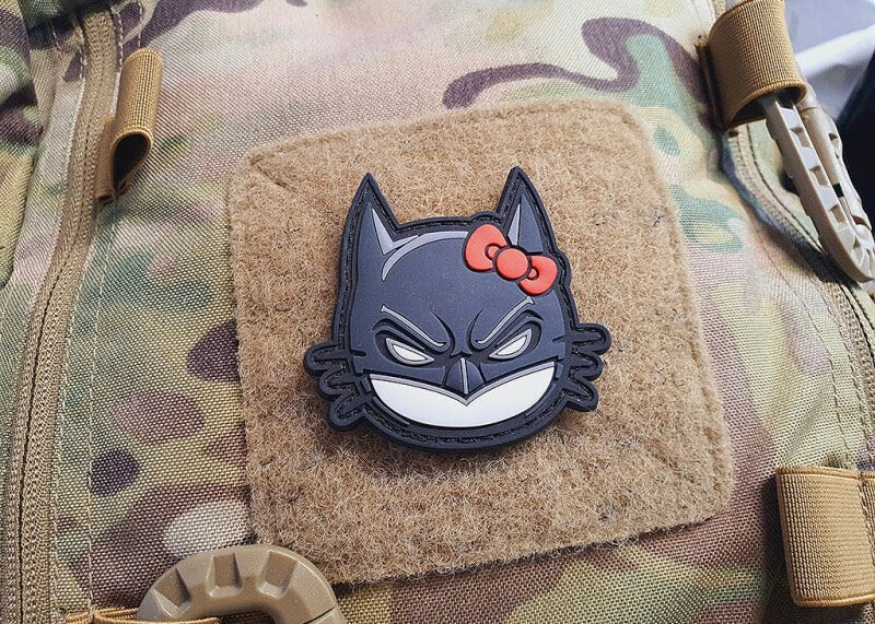 BadKat Mask Patch, fullcolor, 3D Rubber Patch