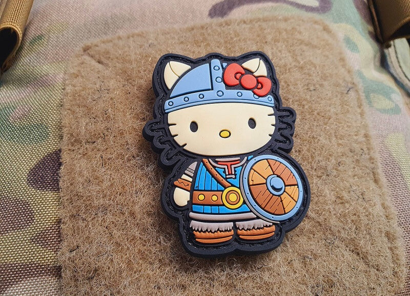 Viking Katmaid Patch, fullcolor, 3D Rubber Patch