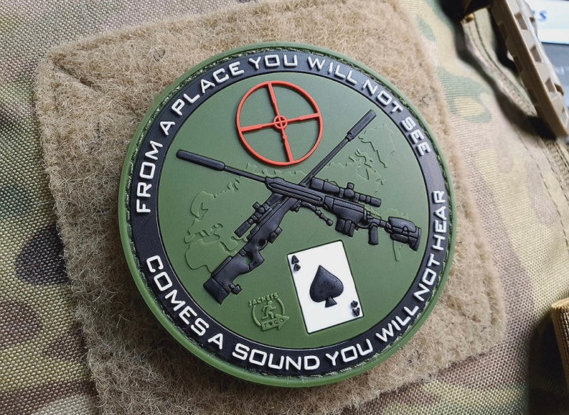 Sniper Patch, forest, 3D Rubber Patch
