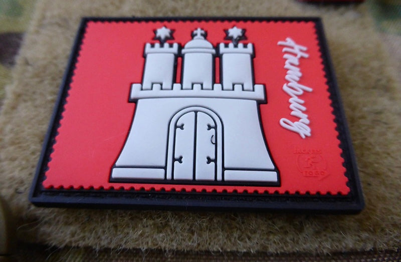 HAMBURG Stamp Collection Patch, 3D Rubber Patch
