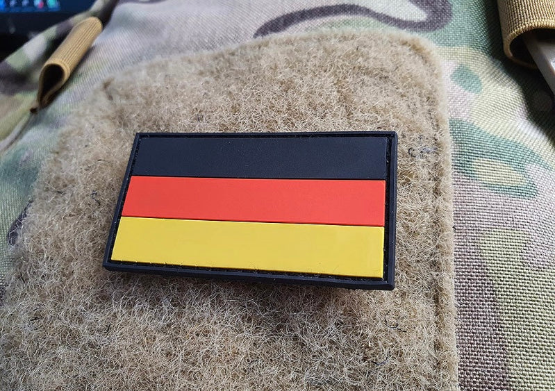 Deutschland Flaggen Patch, fullcolor, klein, 3D Rubber Patch