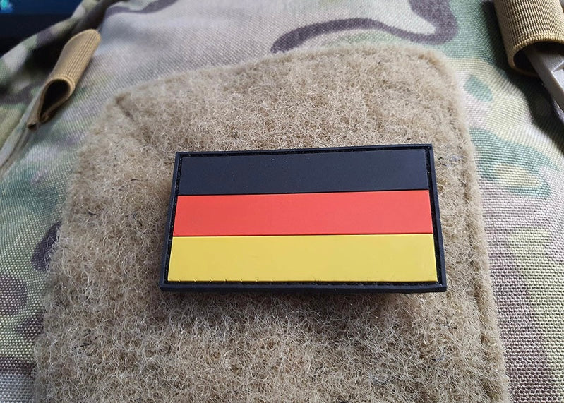 Deutschland Flaggen Patch, fullcolor, klein, 3D Rubber Patch