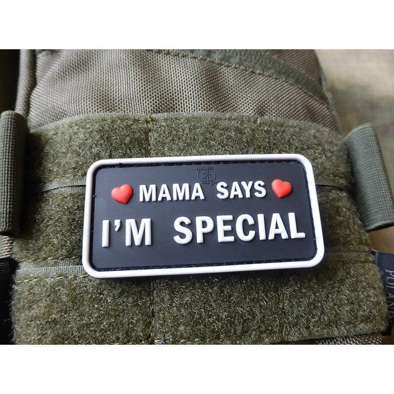 MAMA SAYS - I´M SPECIAL Patch, swat, 3D Rubber Patch
