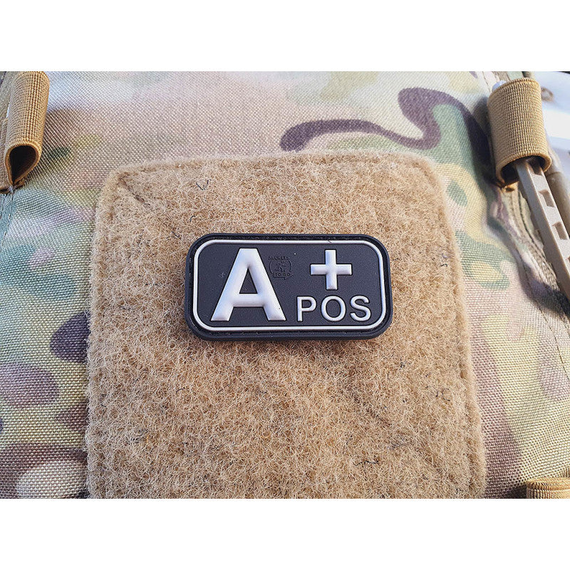 Blutgruppen Patch A POS, swat, 3D Rubber patch