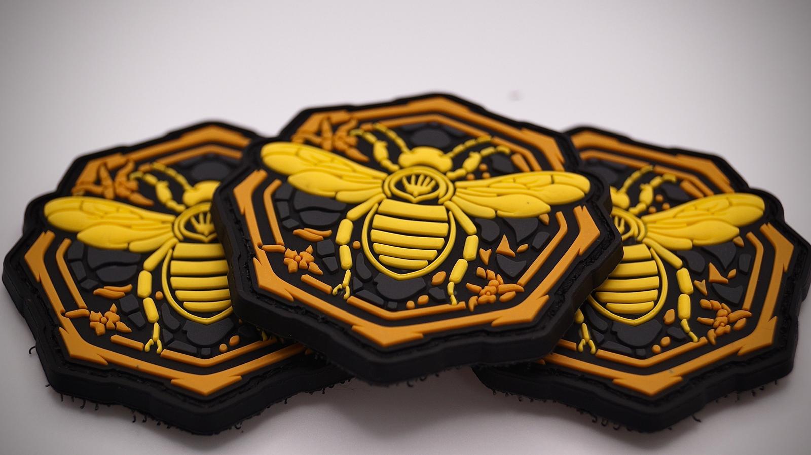 Bee-yond Hexagon 3D Rubber Patch