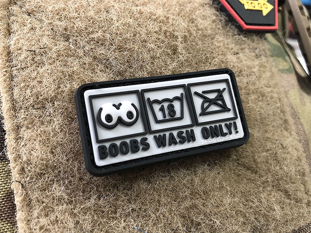 Boobs Wash Only Patch / Patch en caoutchouc 3D