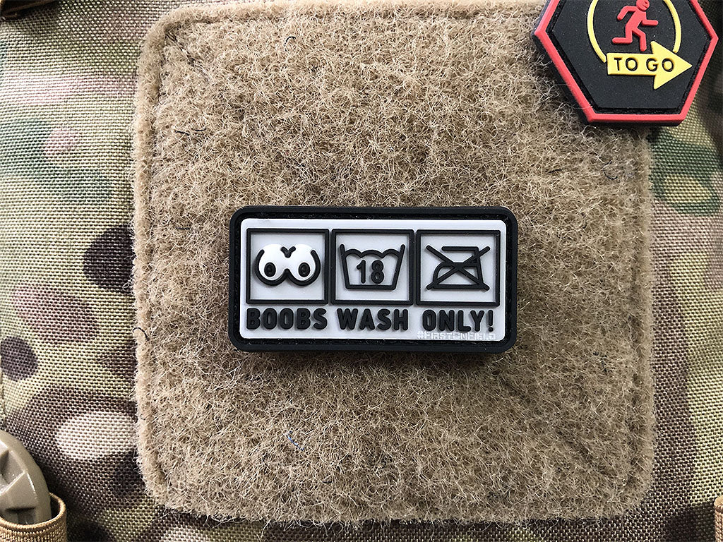 Boobs Wash Only Patch  / 3D Rubber Patch - Patch Snatched