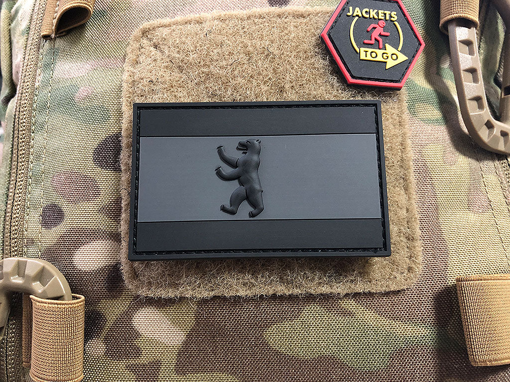 Berlin Flagge Patch, blackops / 3D Rubber Patch - Patch Snatched