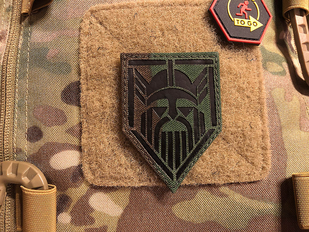 ODIN Lasercut Patch, M 81 Woodland / Infrarot Patch - Cordura Lasercut, MILSPEC IR TAB