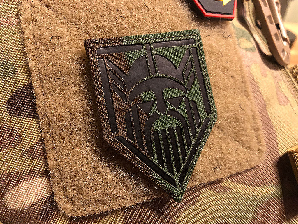 ODIN Lasercut Patch, M 81 Woodland / Infrarot Patch - Cordura Lasercut, MILSPEC IR TAB