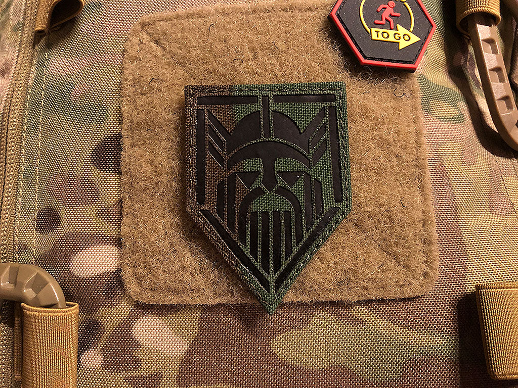 ODIN Lasercut Patch, M 81 Woodland / Infrarot Patch - Cordura Lasercut, MILSPEC IR TAB