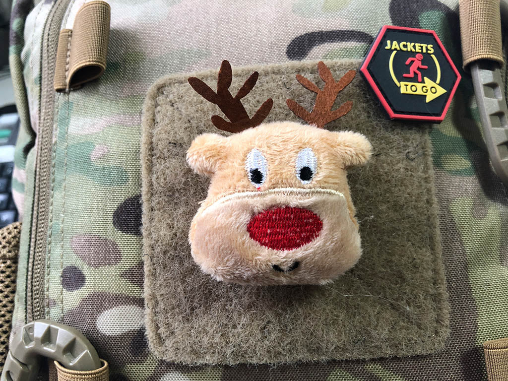 Patch en tissu RedNose, avec fläche sur la page de voyage