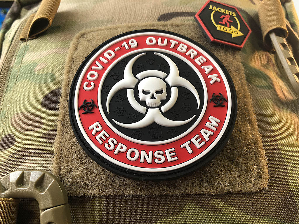 COVID 19 OUTBREAK RESPONSE TEAM Patch, fullcolor / 3D Rubber Patch - Patch Snatched