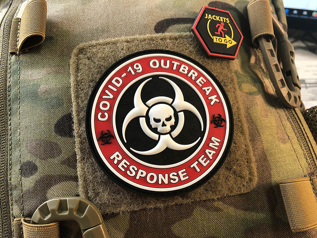 COVID 19 OUTBREAK RESPONSE TEAM Patch, fullcolor / 3D Rubber Patch - Patch Snatched