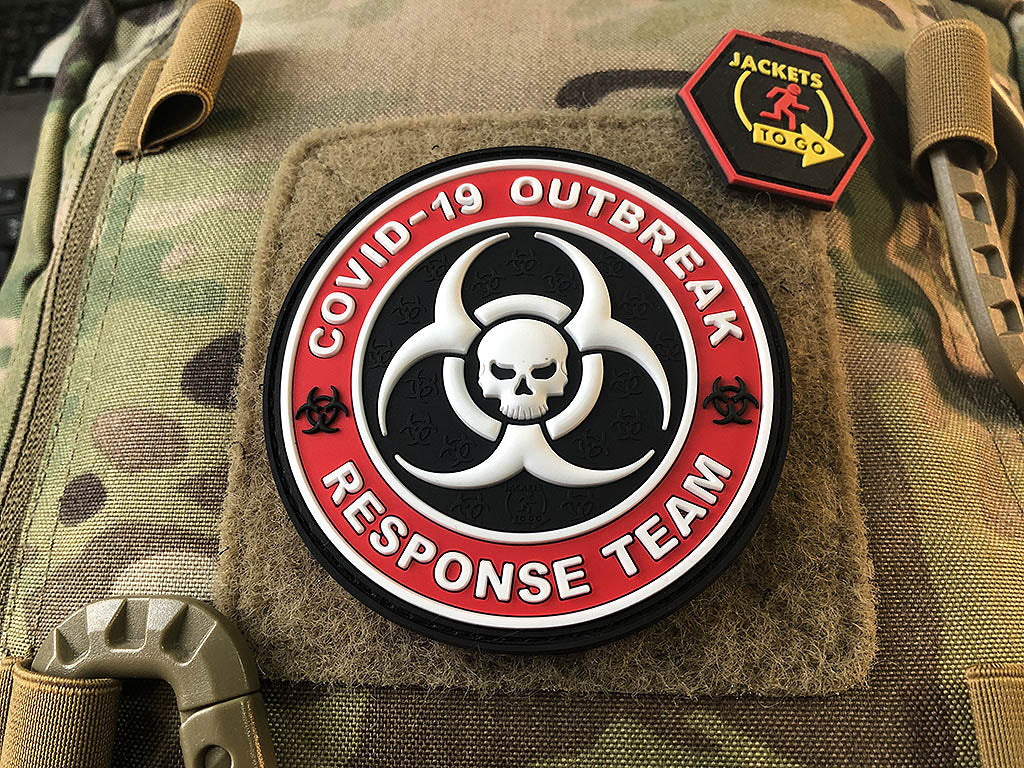 COVID 19 OUTBREAK RESPONSE TEAM Patch, fullcolor / 3D Rubber Patch - Patch Snatched