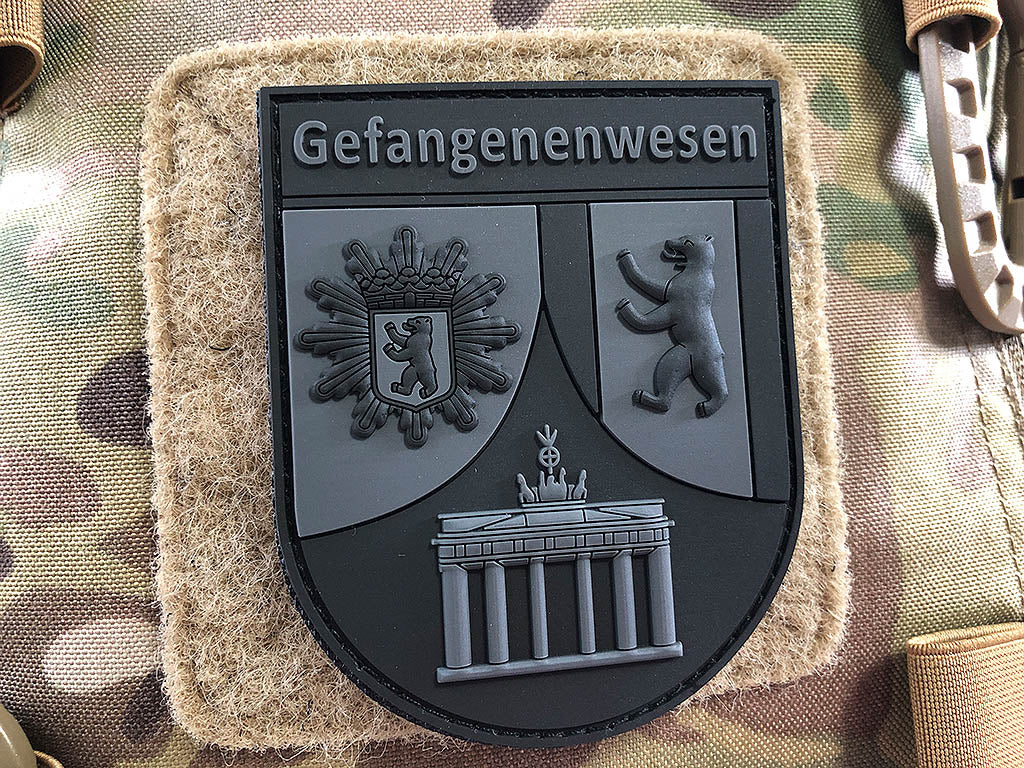 Ärmelabzeichen Gefangenenwesen, blackops / 3D Rubber Patch