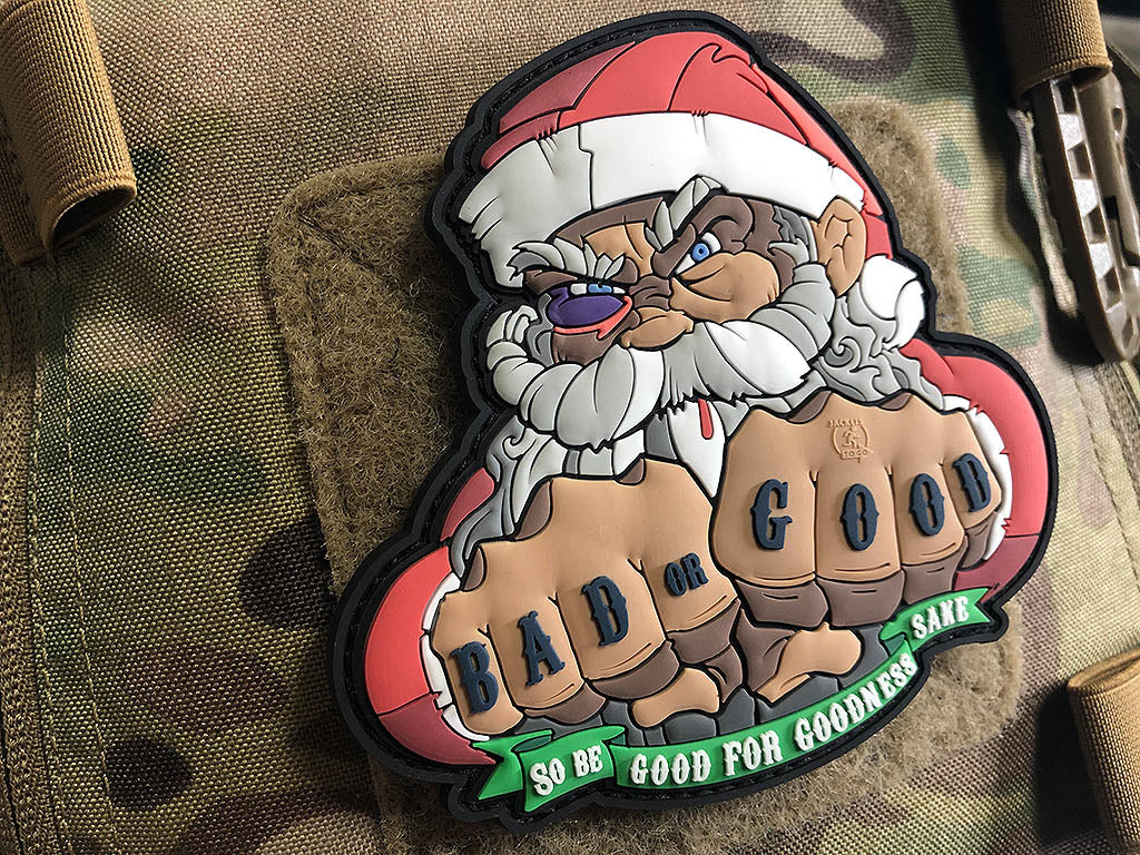 BAD SANTA CHRISTMAS Patch, 3D Rubber Sammler Patch