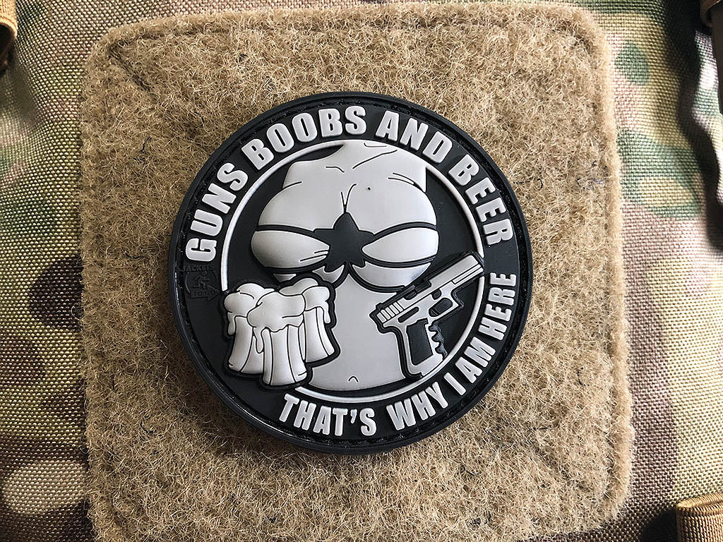 Guns Boobs and Beer Patch, Swat / 3D Rubber Patch