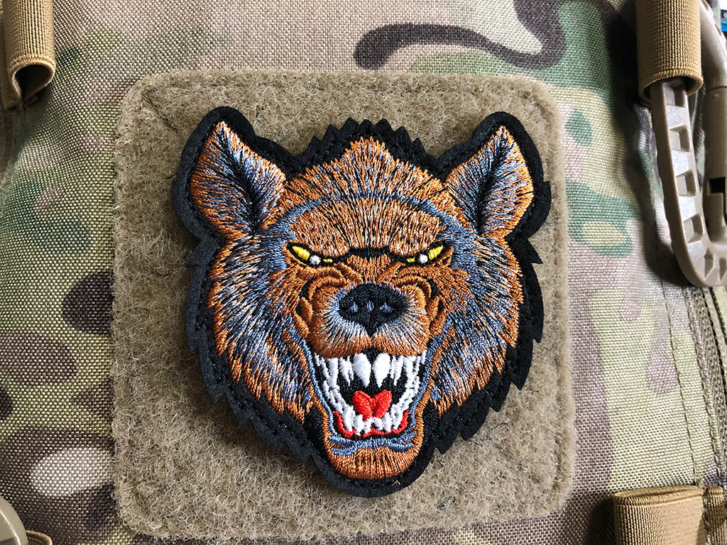 Angry WOLF, gestickter Patch